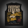 Taro Sakamoto Sakamoto Days Anime Tank Top - Everyday Legend Acid Wash Vest