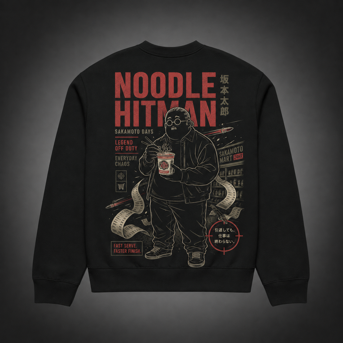 Taro Sakamoto Sakamoto Days Anime Sweatshirt - Noodle Hitman