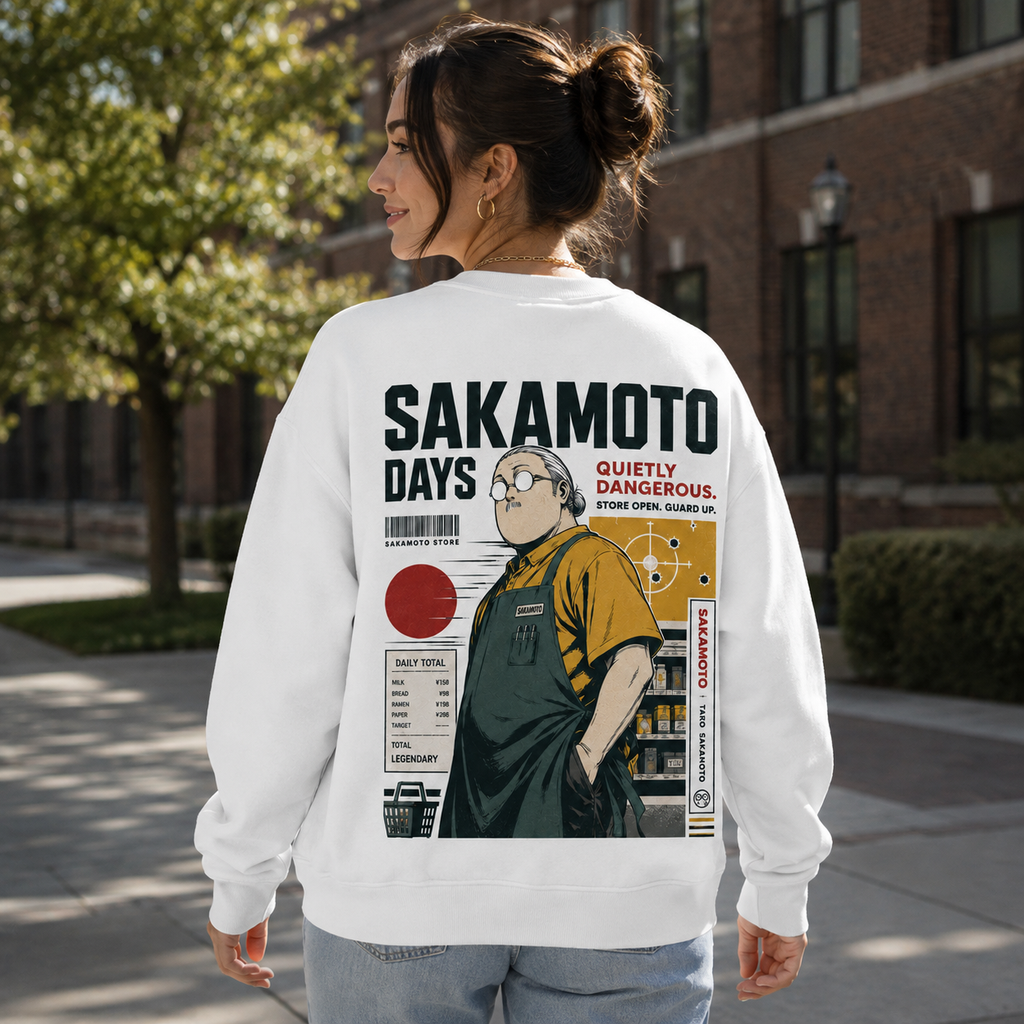 Taro Sakamoto Sakamoto Days Anime Sweatshirt - Quietly Dangerous