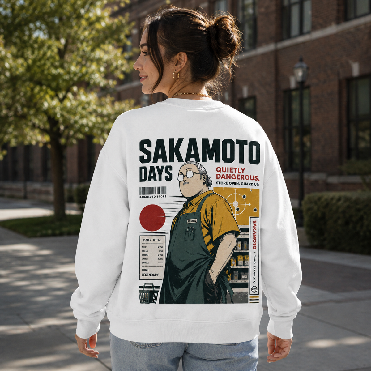 Taro Sakamoto Sakamoto Days Anime Sweatshirt - Quietly Dangerous