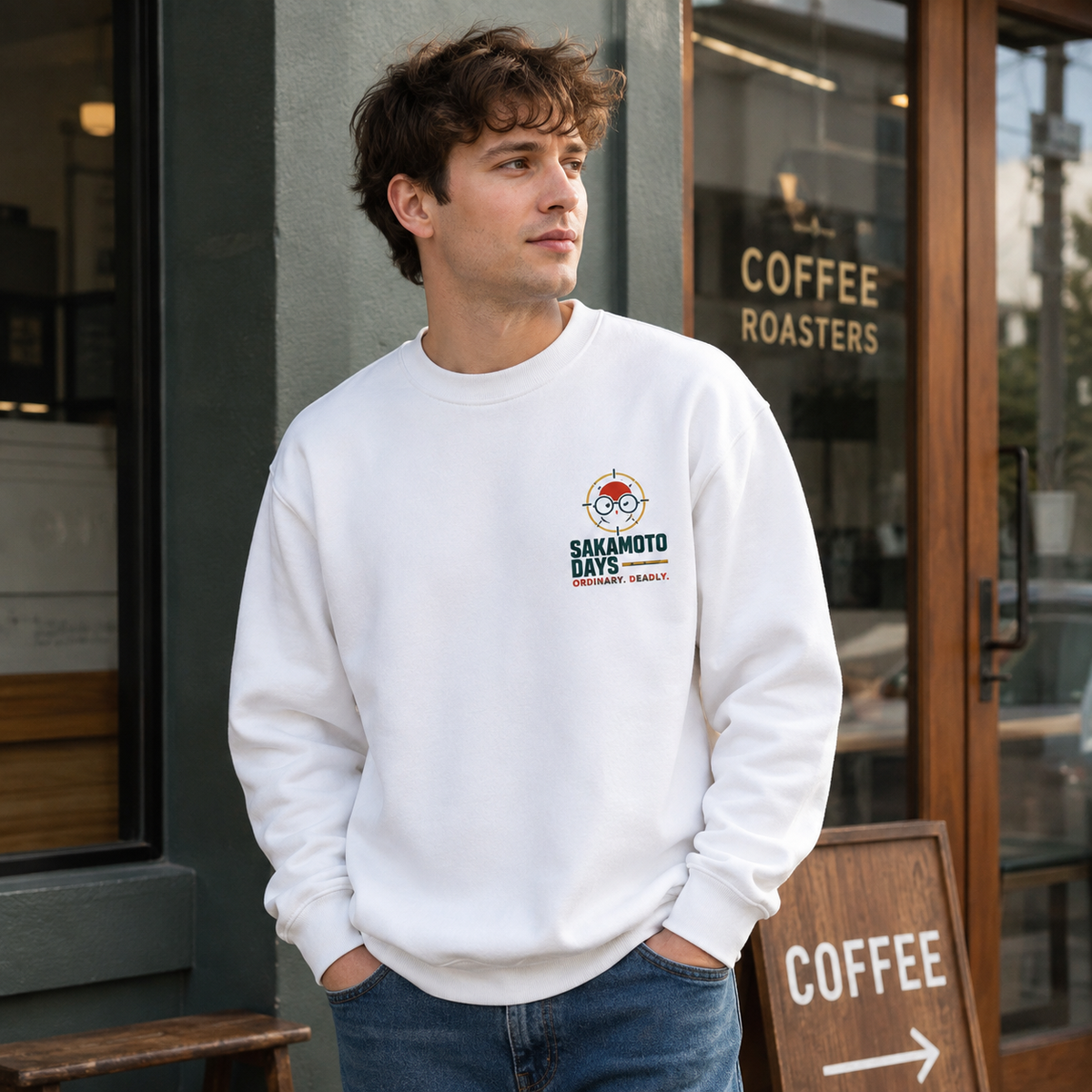 Taro Sakamoto Sakamoto Days Anime Sweatshirt - Quietly Dangerous