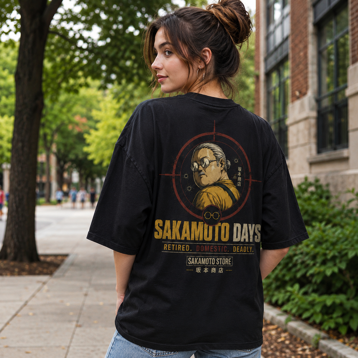 Taro Sakamoto Sakamoto Days Anime Graphic Tee - Retired Domestic Deadly