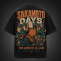 Taro Sakamoto & Shin Asakura Sakamoto Days Anime Graphic Tee - From Shopkeeper To Legend