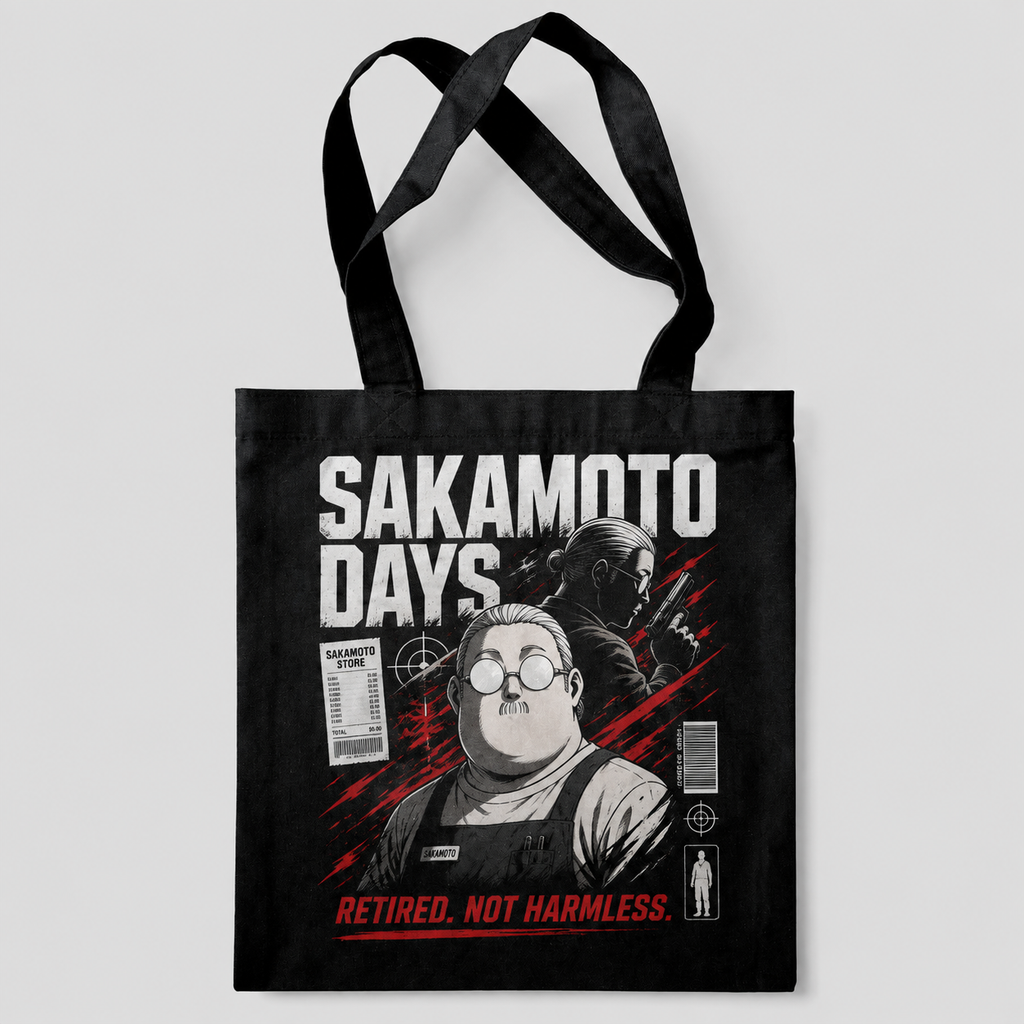 Taro Sakamoto & Shin Asakura Sakamoto Days Anime Canvas Tote Bag - Retired Not Harmless