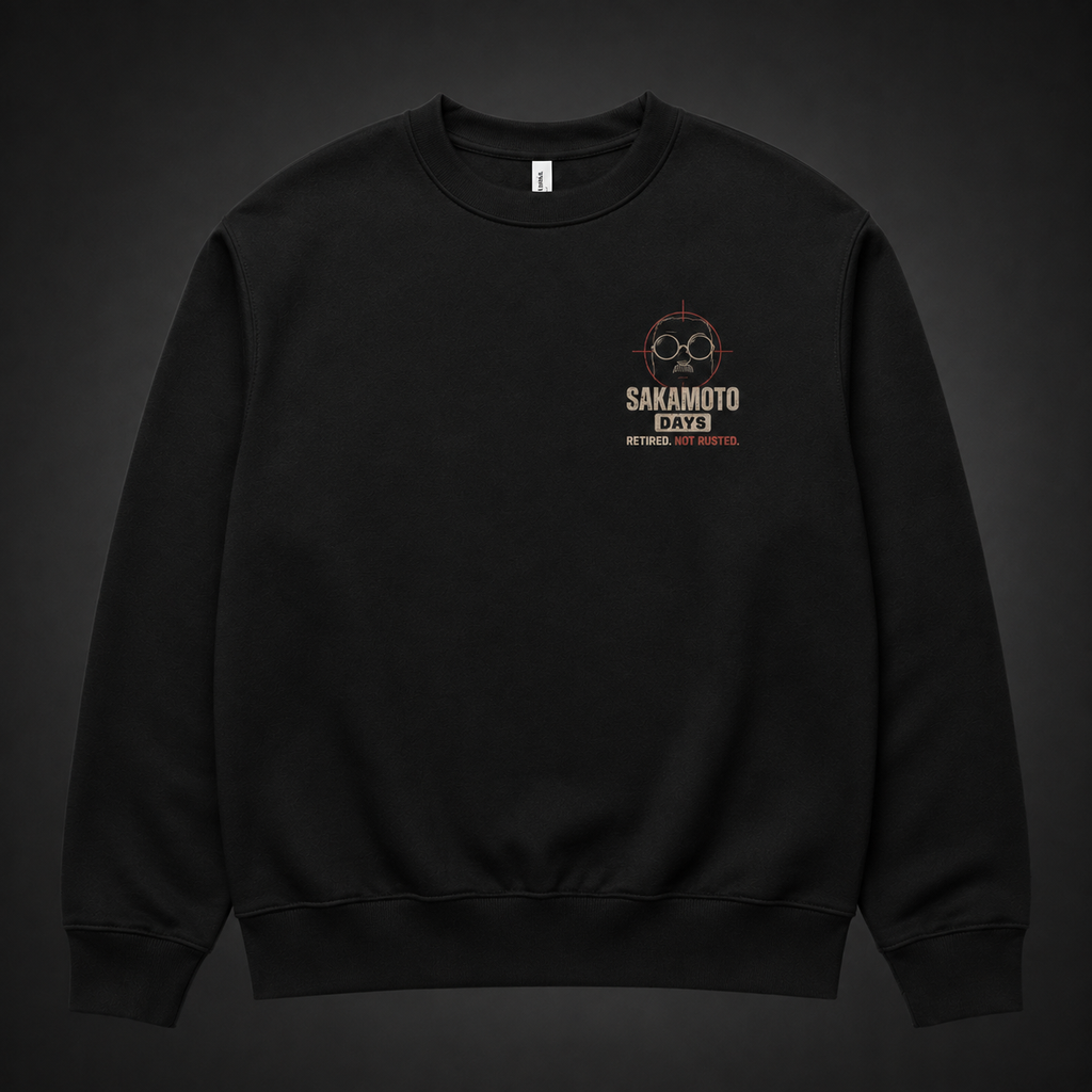 Taro Sakamoto & Shin Asakura Sakamoto Days Anime Sweatshirt - Retired Not Rusted