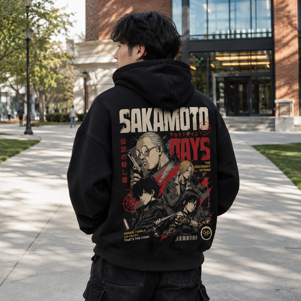 Taro Sakamoto & Shin Asakura Sakamoto Days Anime Hoodie - Thats The Code