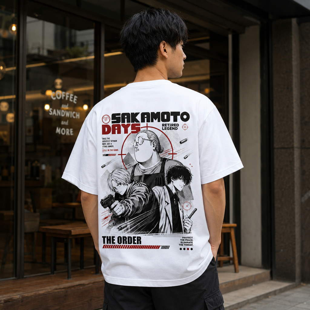 Taro Sakamoto & Shin Asakura Sakamoto Days Anime Graphic Tee - The Order