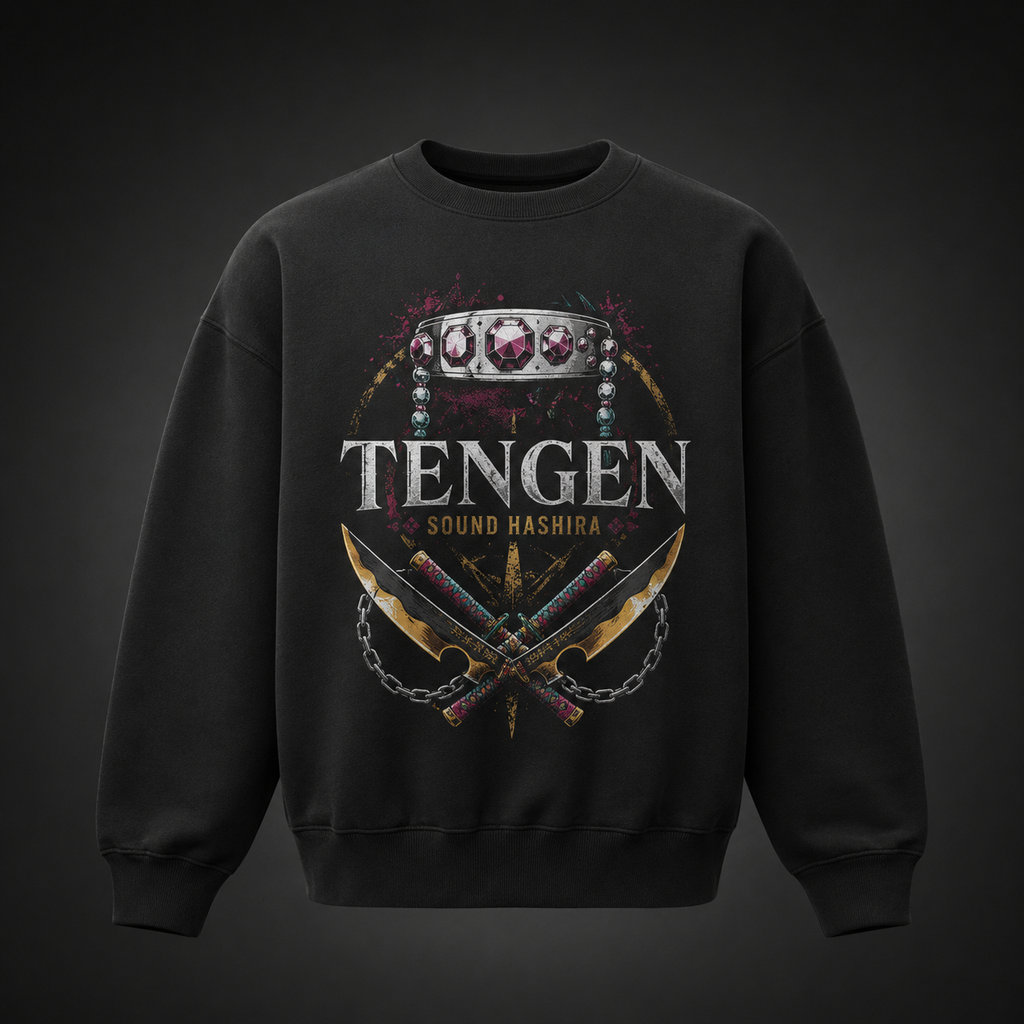 Tengen Uzui Demon Slayer Anime Sweatshirt - Sound Hashira Flash