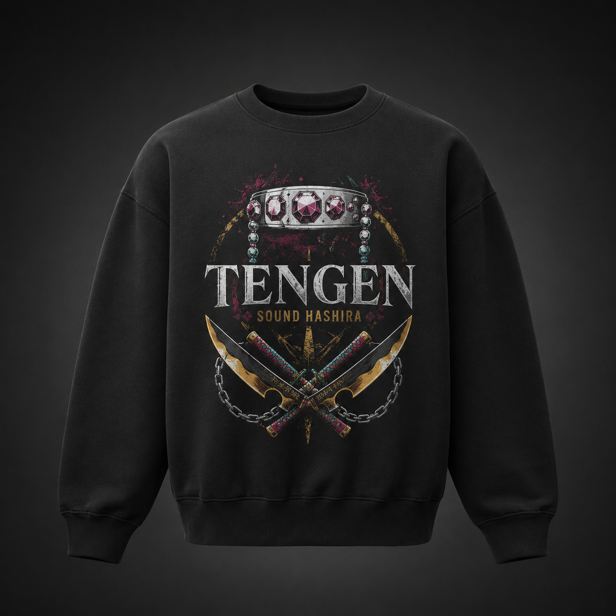 Tengen Uzui Demon Slayer Anime Sweatshirt - Sound Hashira Flash