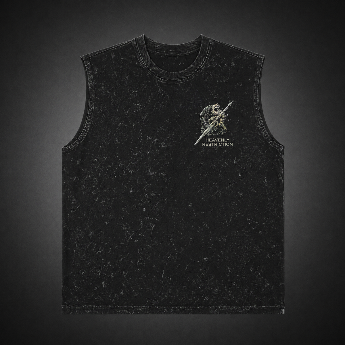 Toji Fushiguro Jujutsu Kaisen Anime Tank Top - All Kill Intent Acid Wash Vest
