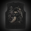 Toji Fushiguro Jujutsu Kaisen Anime Tank Top - Raw Instinct Acid Wash Vest