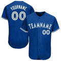 Custom Baseball Jersey - Royal White