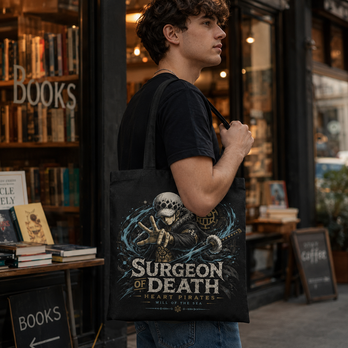 Trafalgar Law One Piece Anime Canvas Tote Bag - Surgeon Of Death