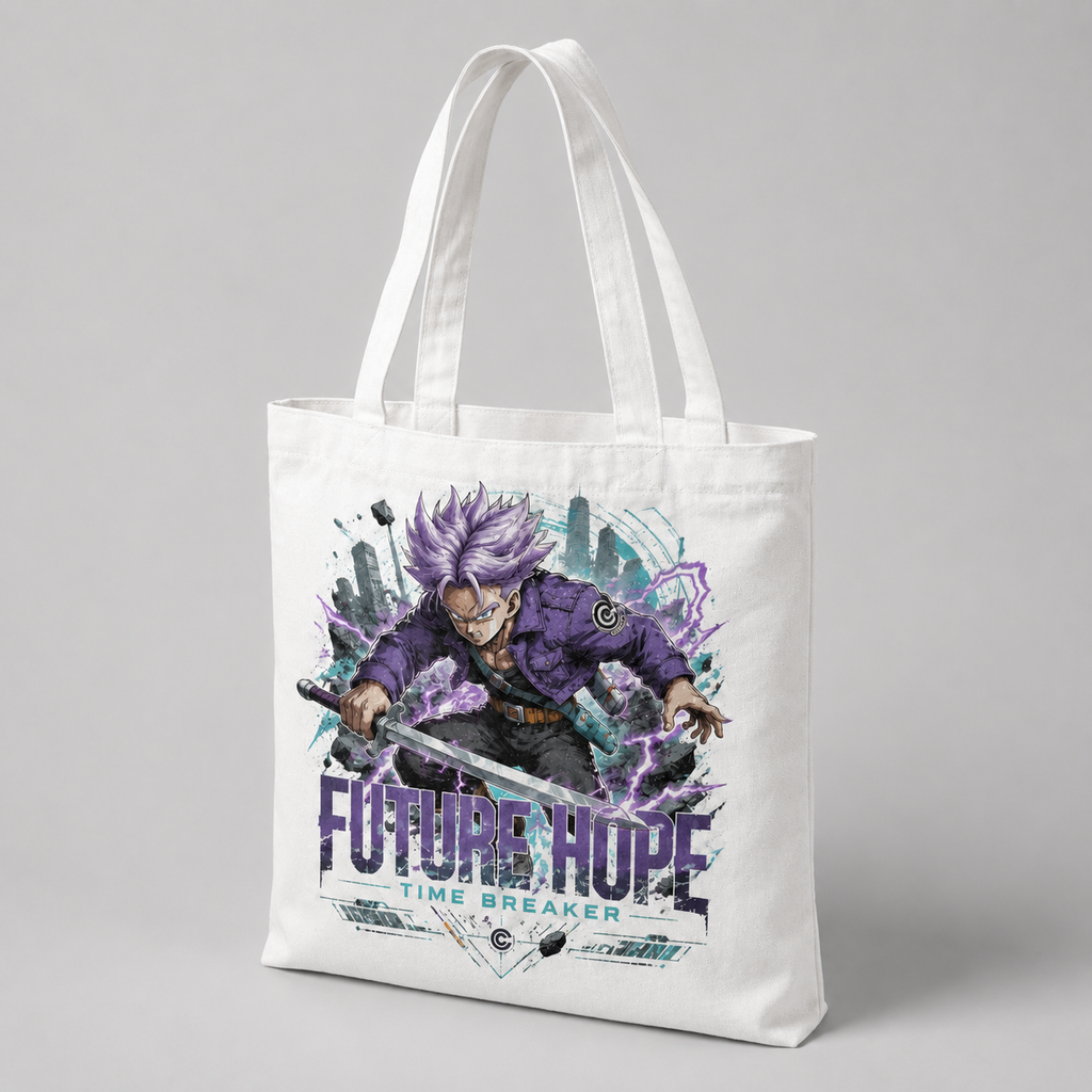 Trunks Dragon Ball Anime Canvas Tote Bag - Future Hope