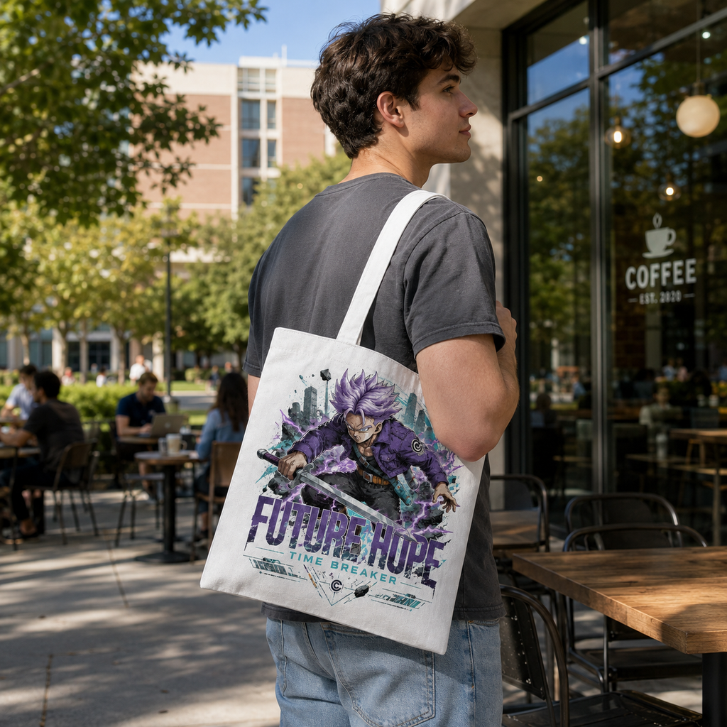 Trunks Dragon Ball Anime Canvas Tote Bag - Future Hope
