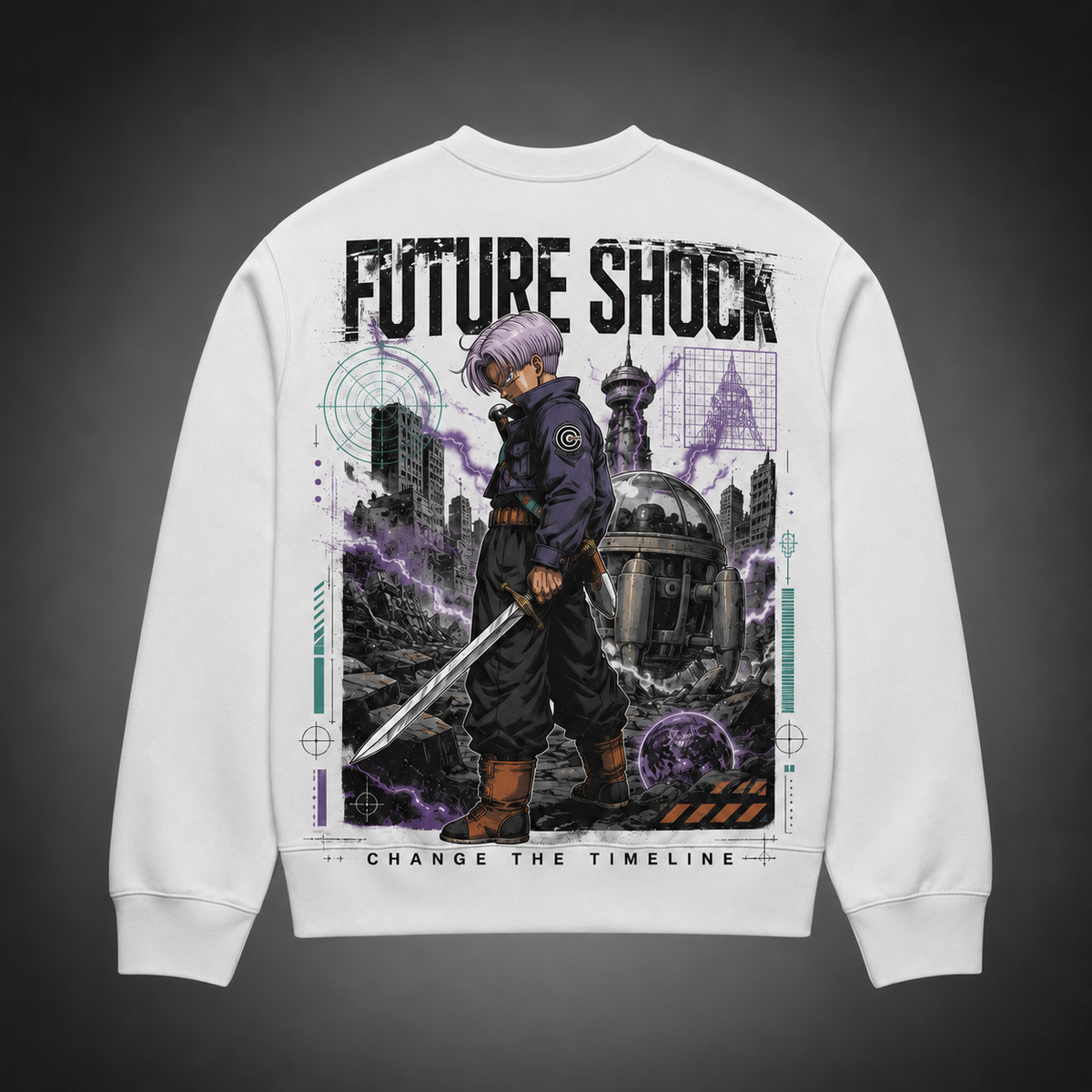 Trunks Dragon Ball Anime Sweatshirt - Future Shock