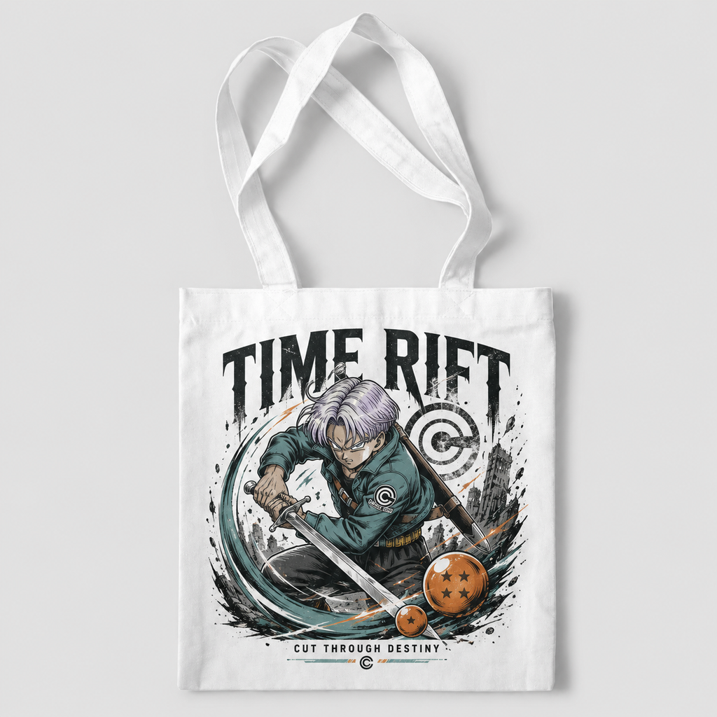 Trunks Dragon Ball Anime Canvas Tote Bag - Time Rift