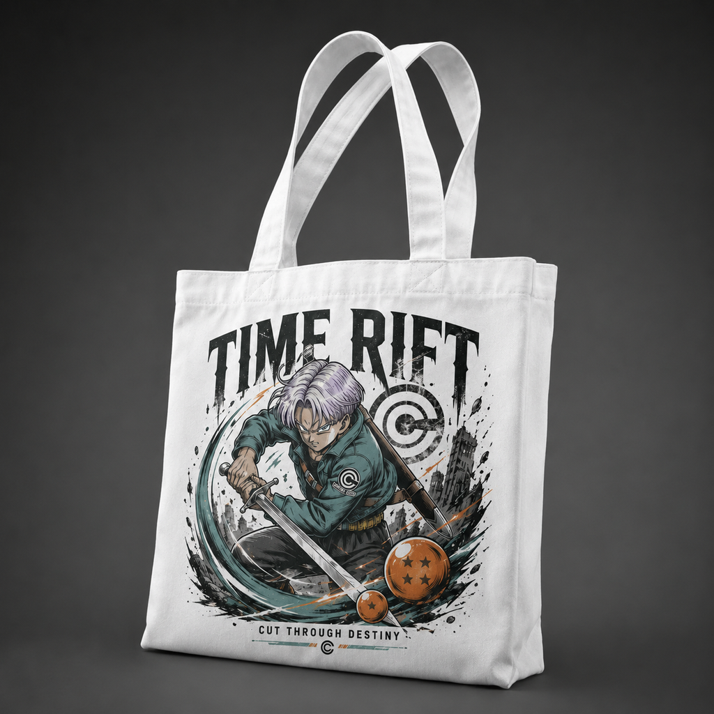 Trunks Dragon Ball Anime Canvas Tote Bag - Time Rift