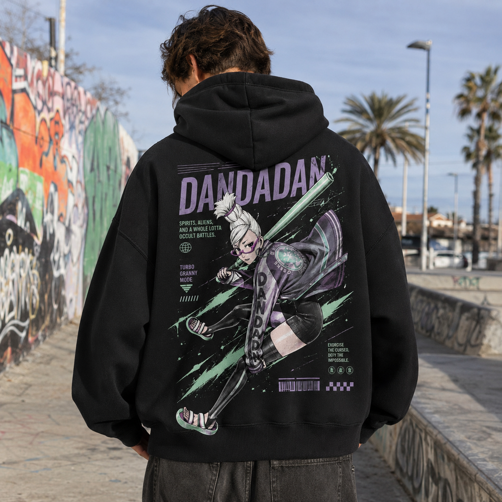 Turbo Granny Dandadan Anime Hoodie - Turbo Granny Mode