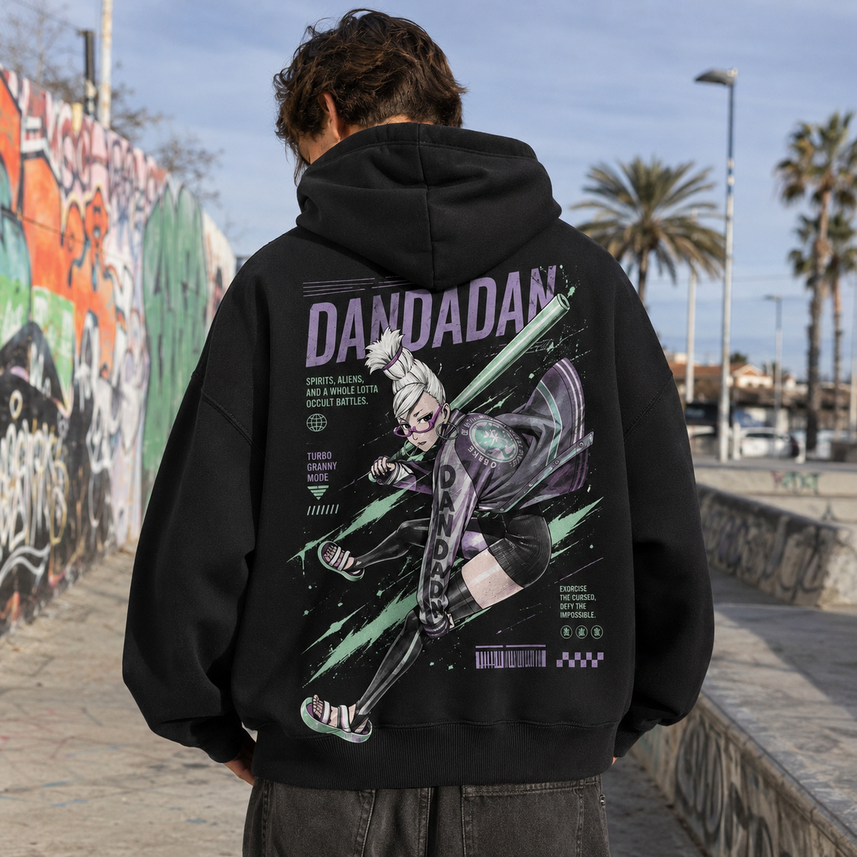 Turbo Granny Dandadan Anime Hoodie - Turbo Granny Mode