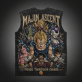 Vegeta & Cell Dragon Ball Anime Tank Top - Majin Ascent Acid Wash Vest
