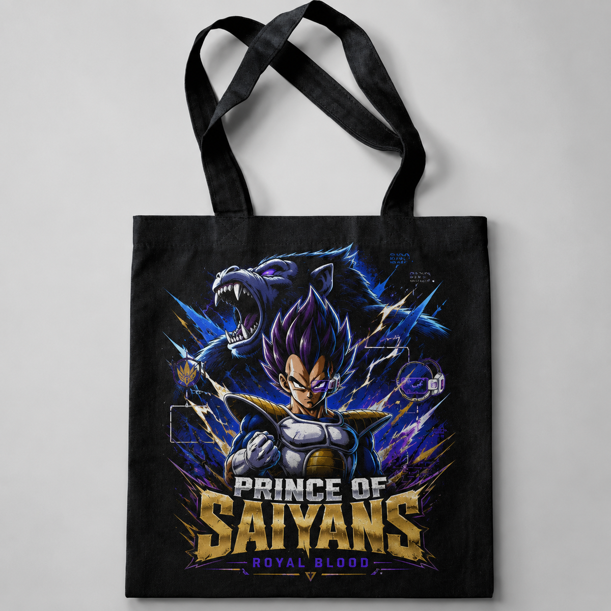 Vegeta Dragon Ball Anime Canvas Tote Bag - Prince Of Saiyans