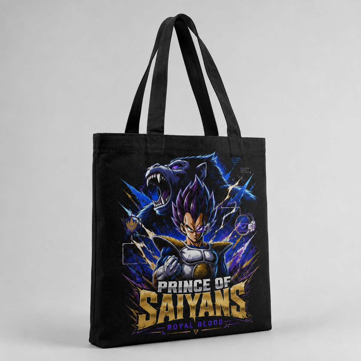 Vegeta Dragon Ball Anime Canvas Tote Bag - Prince Of Saiyans