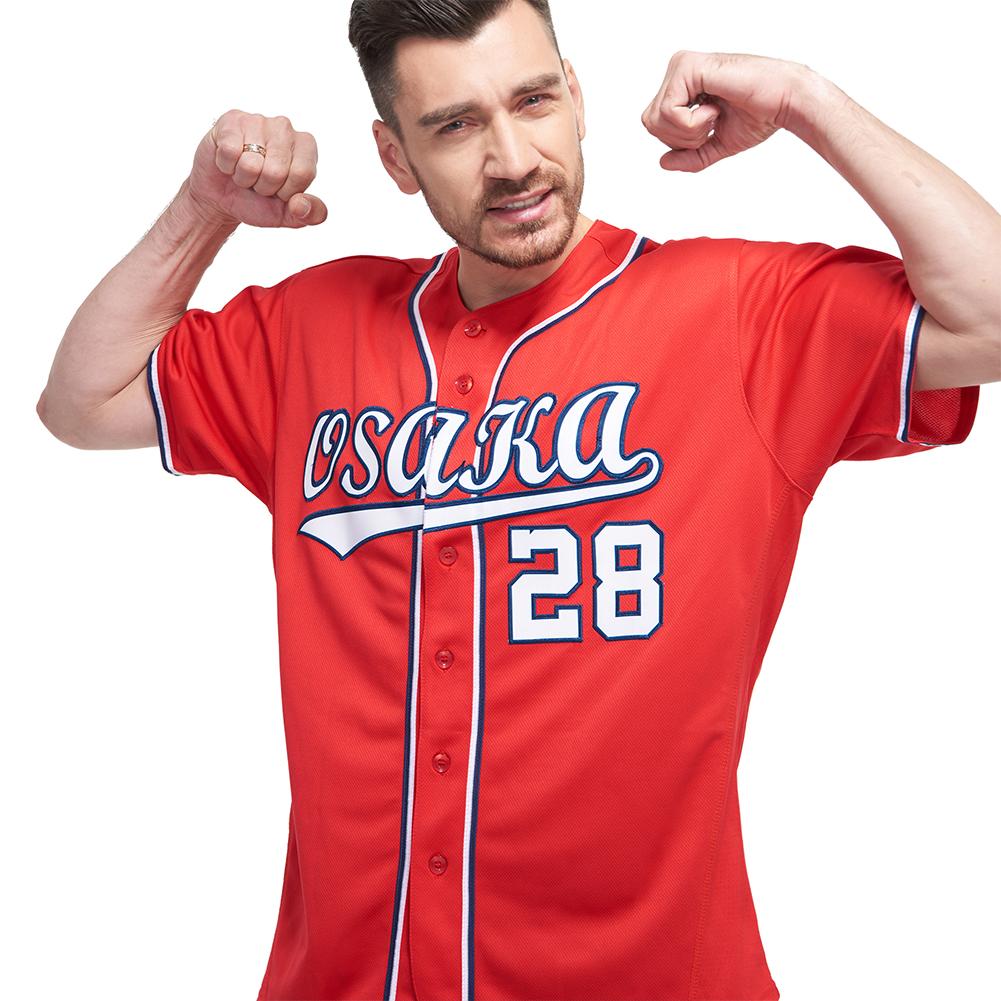 Custom Baseball Jersey - Red White-Navy