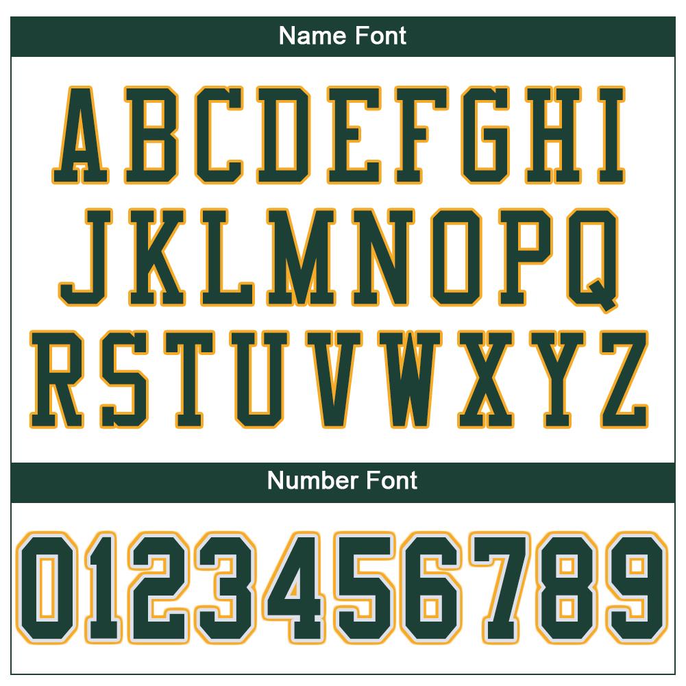 Custom Football Jersey - White Green-Gold Mesh - Style White0003