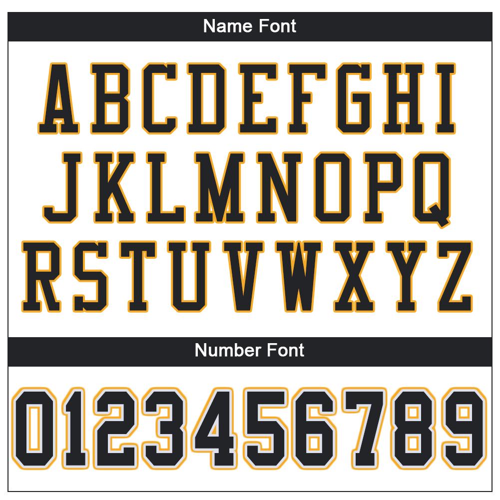 Custom Football Jersey - White Black-Gold Mesh - Style White0004