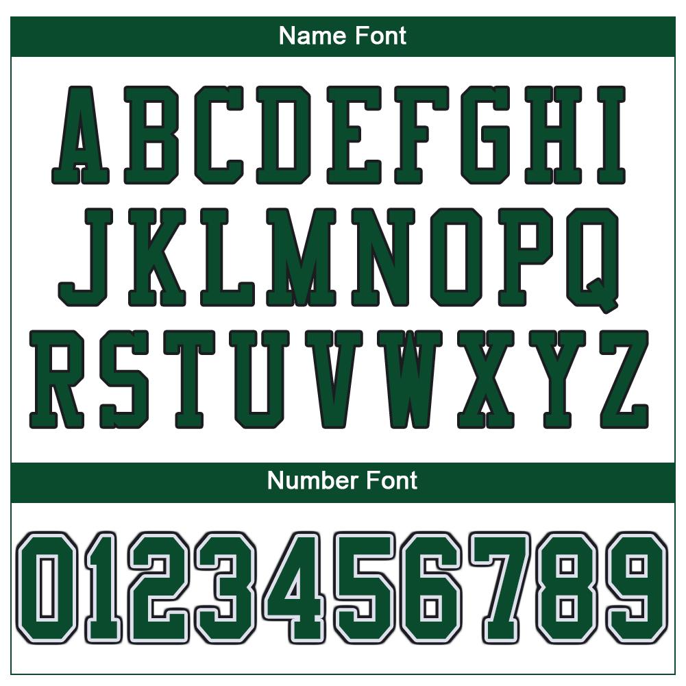 Custom Football Jersey - White Grass Green-Black Mesh - Style White0014