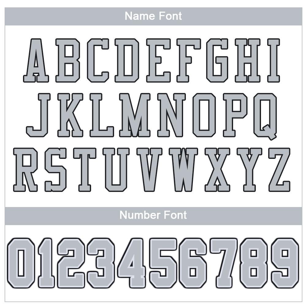 Custom Football Jersey - White Silver-Black Mesh - Style White0015