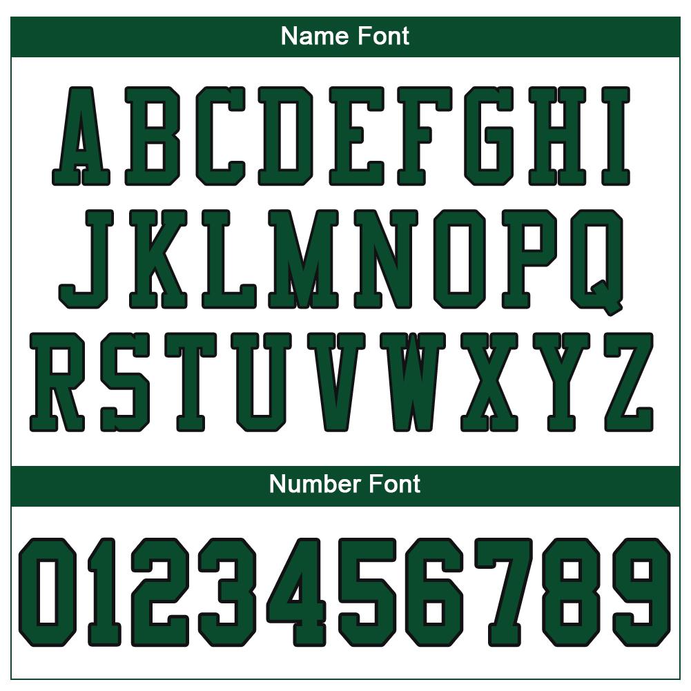 Custom Football Jersey - White Grass Green-Black Mesh - Style White0052
