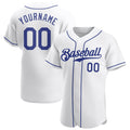 Custom Baseball Jersey - White Royal