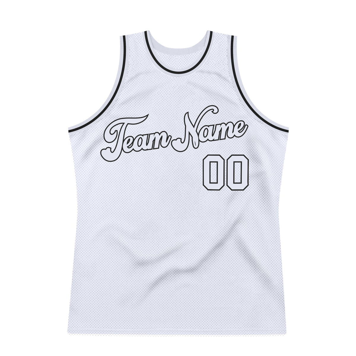 Custom Basketball Jersey - White White-Black Throwback - Style White0499