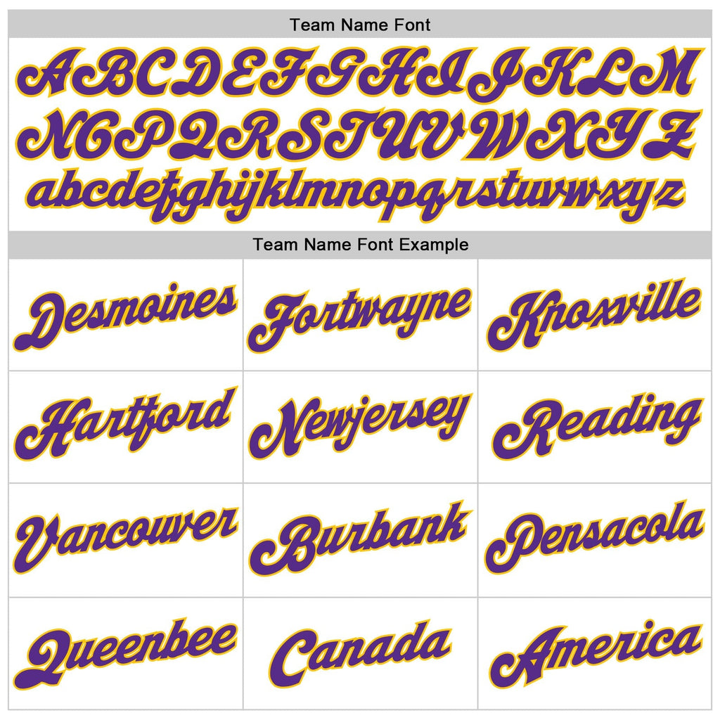 Custom Basketball Jersey - White Purple Pinstripe Purple-Gold