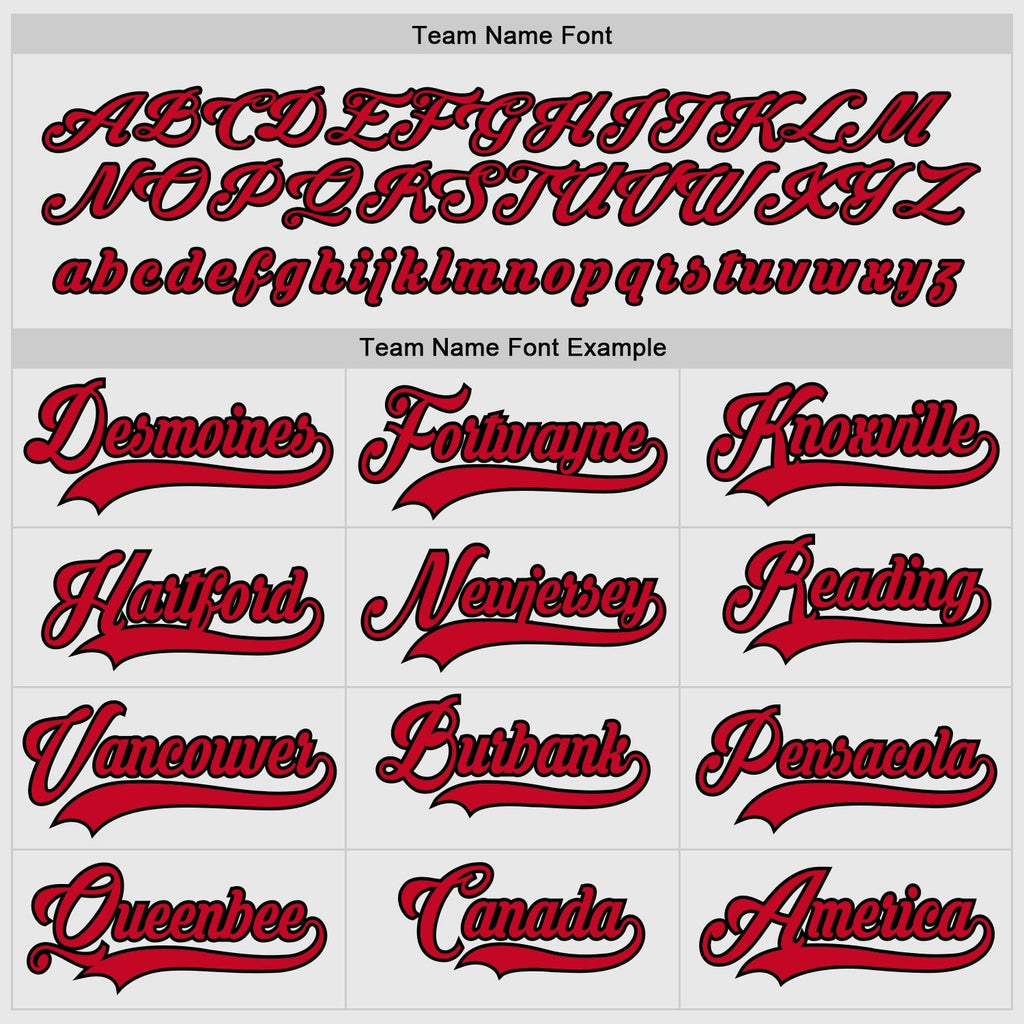 Custom Hockey Jersey - White Red-Black - Style White0641
