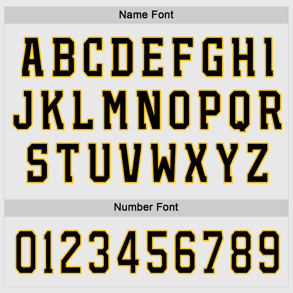 Custom Hockey Jersey - White Black-Gold - Style White0644