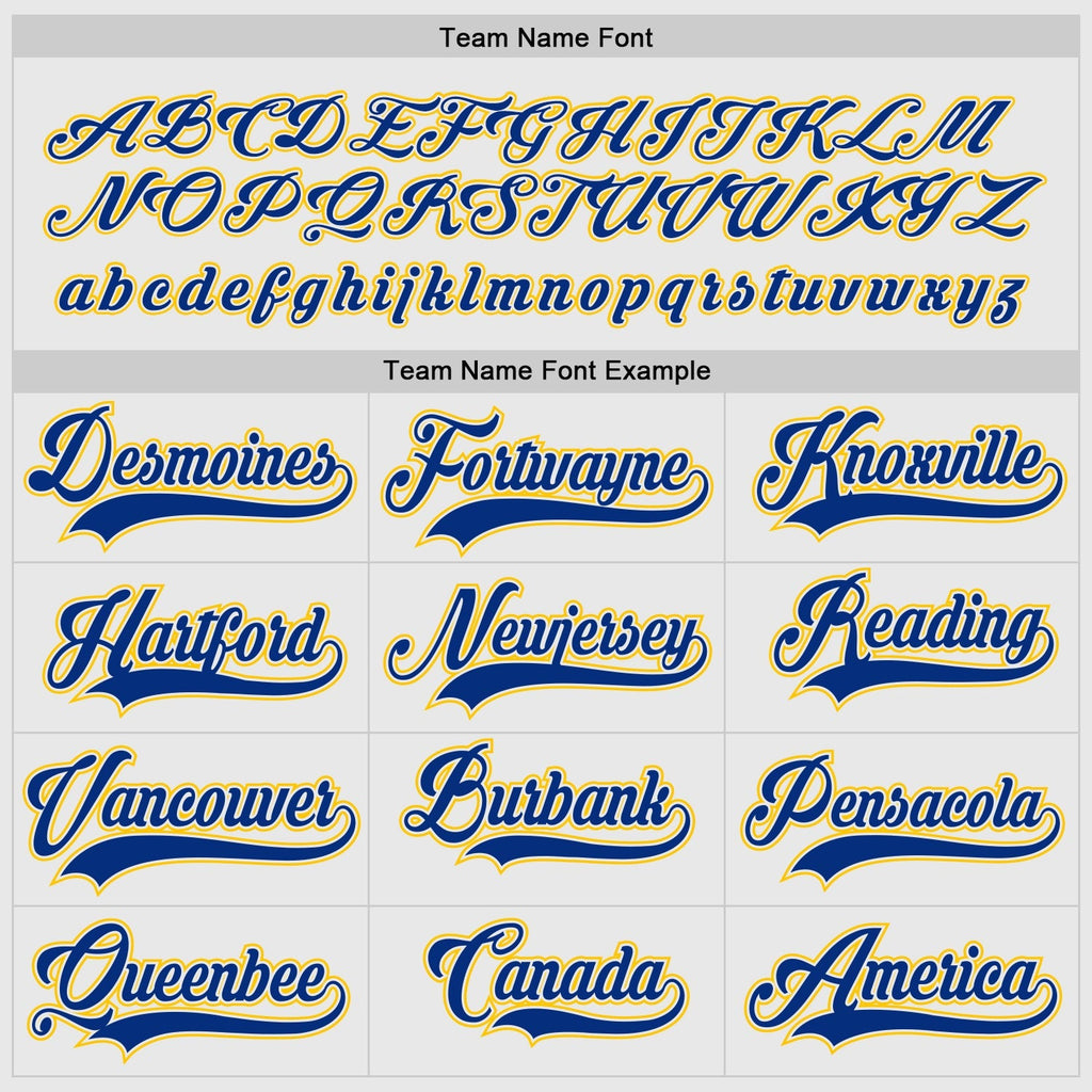 Custom Hockey Jersey - White Royal-Gold - Style White0646