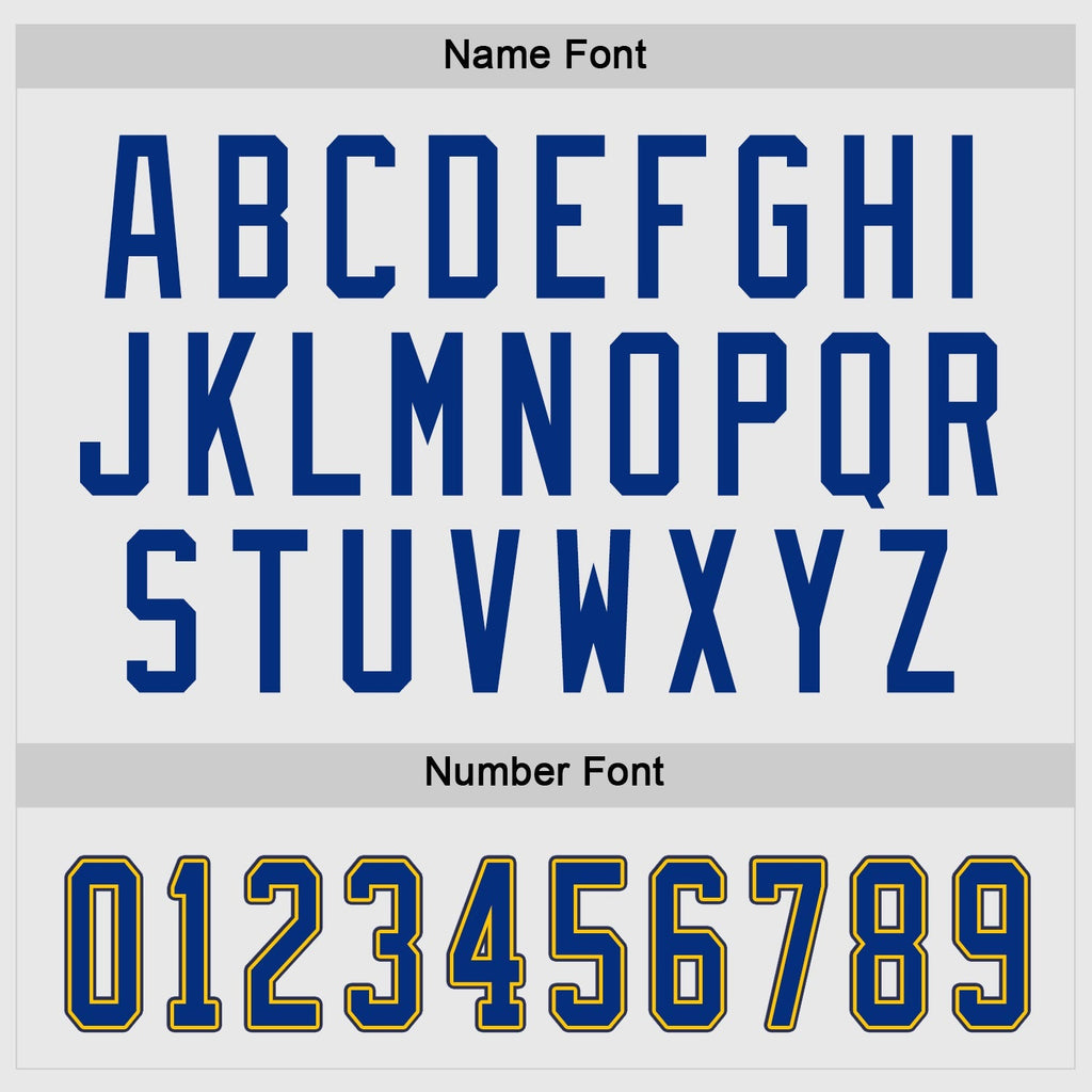 Custom Hockey Jersey - White Royal-Gold - Style White0660