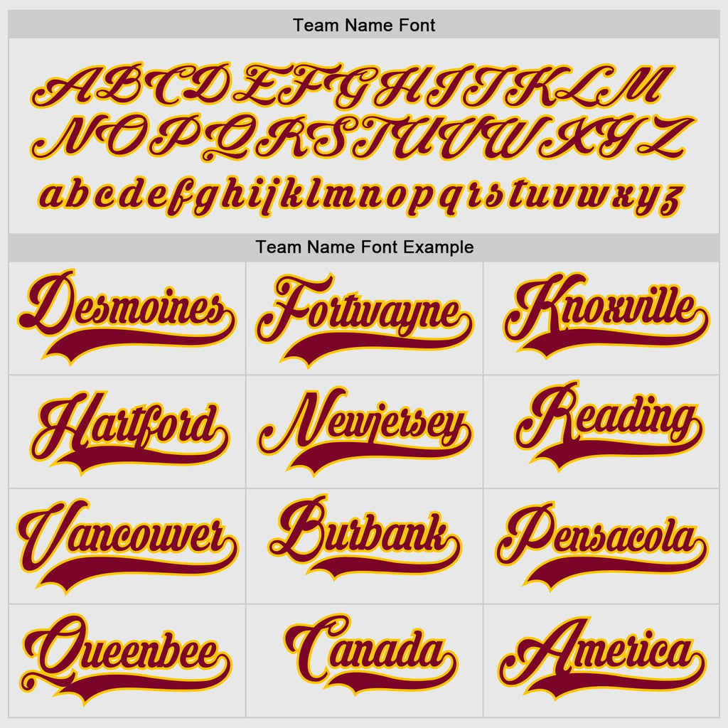 Custom Hockey Jersey - White Maroon-Gold - Style White0664