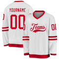 Custom Hockey Jersey - White Red