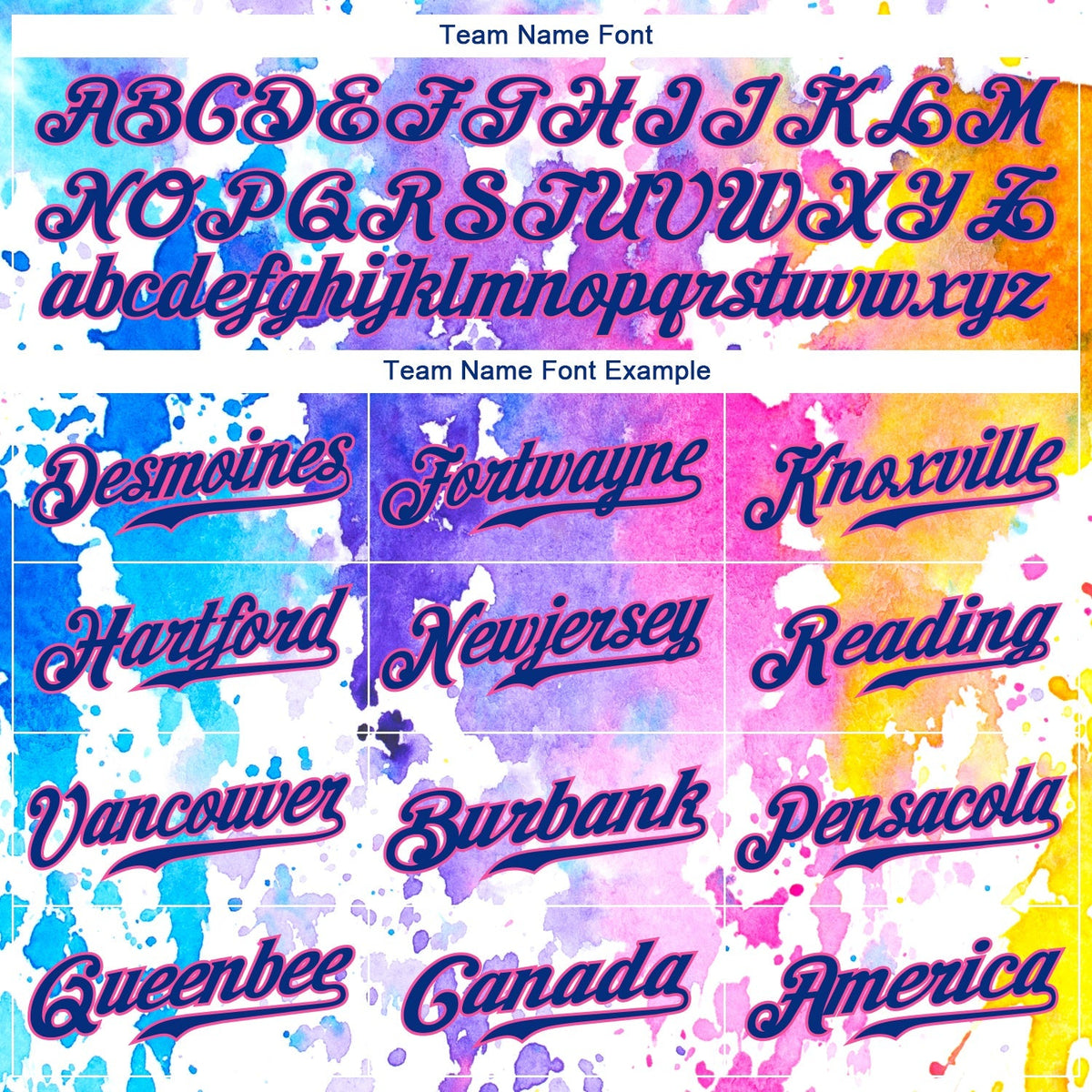 Custom Baseball Jersey - White Royal-Pink 3D Pattern Design Watercolor