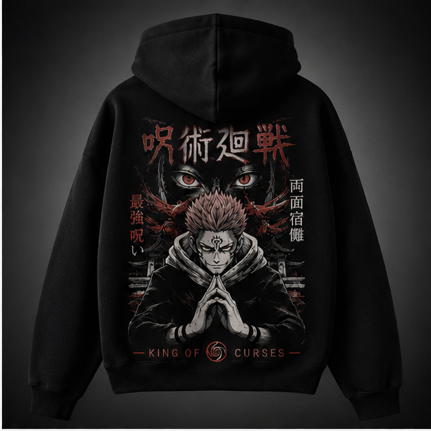 Yuji Itadori and Ryomen Sukuna Jujutsu Kaisen Anime Hoodie - King Of Curses