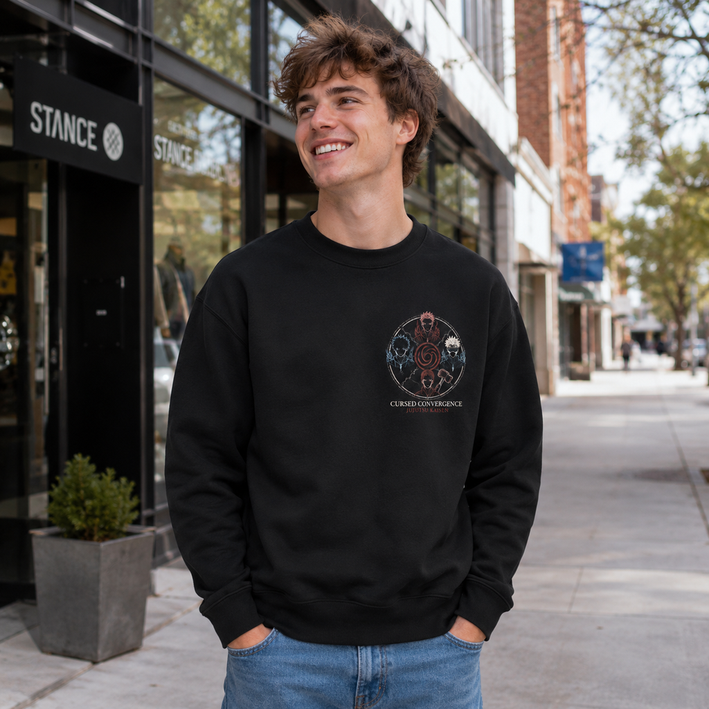 Yuji Itadori Jujutsu Kaisen Anime Sweatshirt - Cursed Convergence