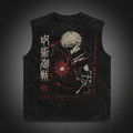 Yuta Okkotsu Jujutsu Kaisen Anime Tank Top - Cursed Manga Panels Acid Wash Vest