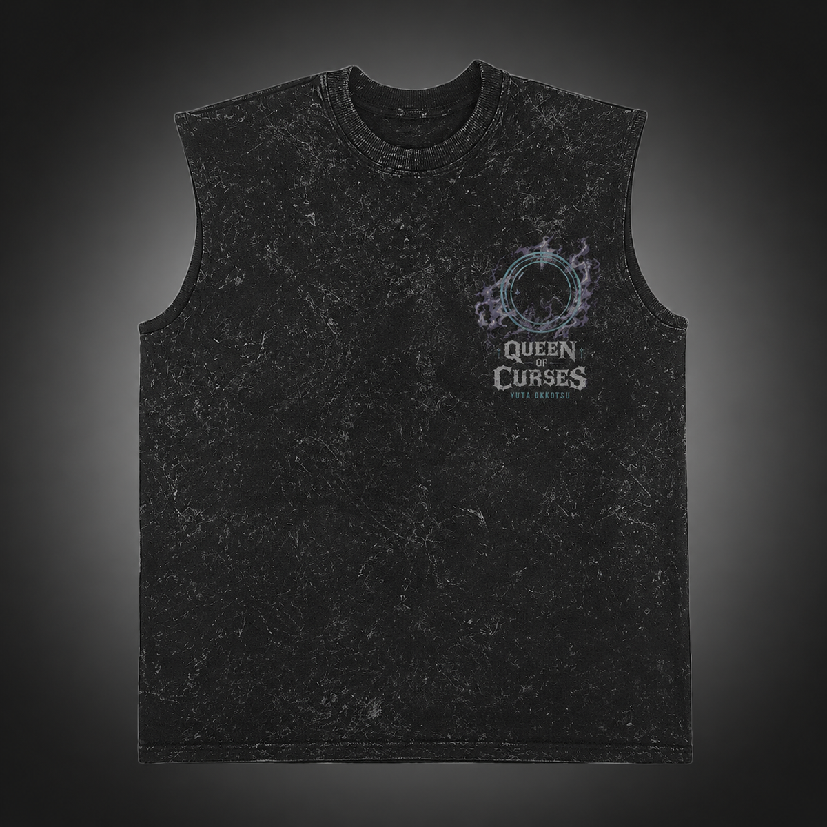 Yuta Okkotsu Jujutsu Kaisen Anime Tank Top - Queen Of Curses Acid Wash Vest